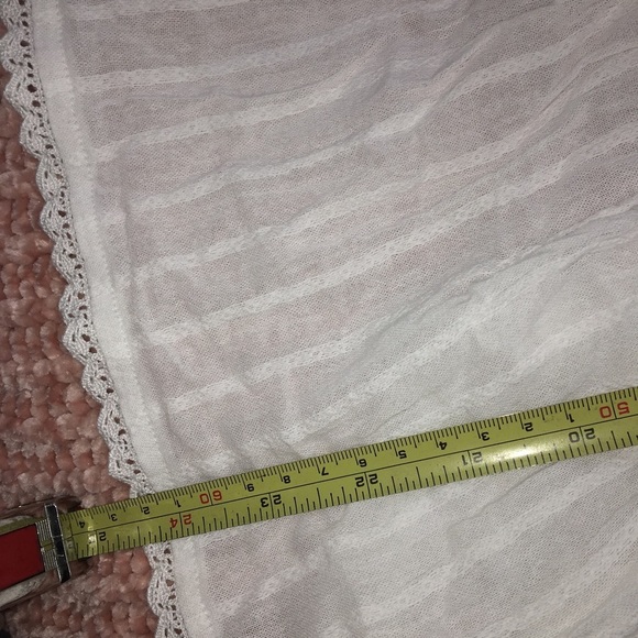 NWT American Eagle White Lace Trimmed Cotton Tank Top size M Medium​​ - Picture 5 of 6